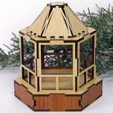 Miniature Gazebo made with Laser Jump Start's Quad Template Package