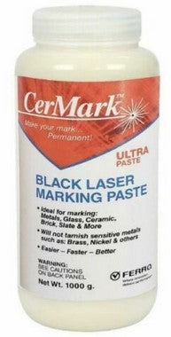 CerMark LMM6000.250: Black, 250 gram (paste), liquid for Metal Marking,  High Stick Compound for Brightly Polished Metals
