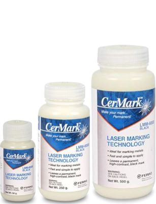 CerMark LMM6000.500: Black, 500 gram (paste), liquid for Metal Marking,  High Stick Compound for Brightly Polished Metals - LaserSketch Ltd.